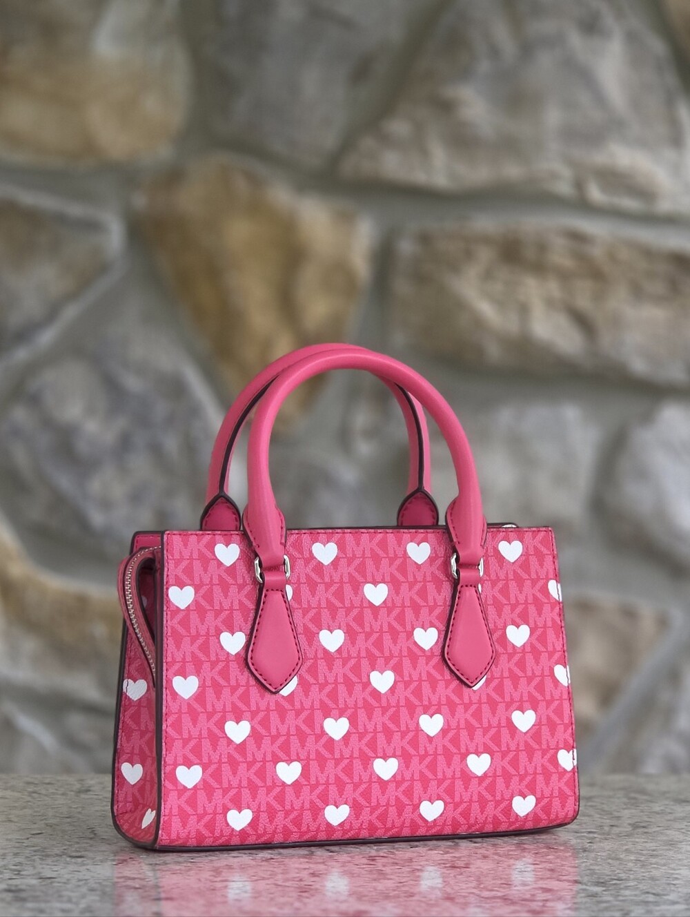 Michael Kors Sheila Small Pink Crossbody - Picture 3 of 9